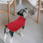 Queenmore Warm Coat for Cold Weather, Quilting Winter Jacket With Ultra Thick Plush Lining and Storage Pockets (Red, X-Small)