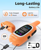 2-in-1 Dog Shock Collar and Bark Collar for Dogs – 3300FT Dog Training Collar with Remote, IP67 Waterproof e Collar with Anti-Bark/Beep/Vibration/Shock Modes for Small Medium Large Dog(8-120Lbs)