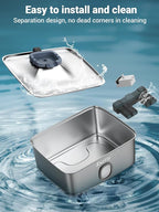 Kastty 15L/3.96 Gal Stainless Steel Dog Water Bowl Dispenser, Large Capacity Dog Water Fountain Quiet LED Light Triple Filtration BPA-Free, Automatic Pet Water Fountain Easy Cleaning for Pet FS76