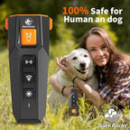 2025 Ultrasonic Dog Bark Deterrent for Safe Anti-Bark Training Stop Neighbor's Dog Device with 4 Working Modes, LED Flashlight – 2 in 1 Pet Training Device with Long Range Humane Technology