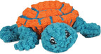 HuggleHounds Huggle-Fusion Dog Toy - Dog Toys Rubber, Fuzzy Dog Toy, Puppy Essentials, Plush & Heavy Duty Latex for Small, Medium & Large Dogs, All Breeds - Dude Turtle