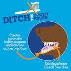 Twist + Lick Dental Gel for Dogs, Cleans Teeth and Freshens Breath for 24 Hours, Chicken Flavor, 2 oz, 30 Day Supply