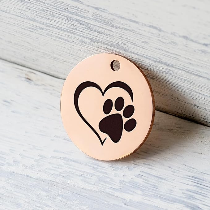 MYLUCKYTAG Stainless Steel QR Code Dog Tags - Scan QR for Instant Pet Location Alert Email