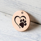 MYLUCKYTAG Stainless Steel QR Code Dog Tags - Scan QR for Instant Pet Location Alert Email
