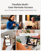 REOLINK 4MP Indoor Security Camera E1, Plug-in 2.4G Wireless WiFi 6 for Baby/Pet Monitor with Phone app, 360 Degree Dog Camera with Person/Pet Detection, Night Vision, 2-Way Talk, Local Storage