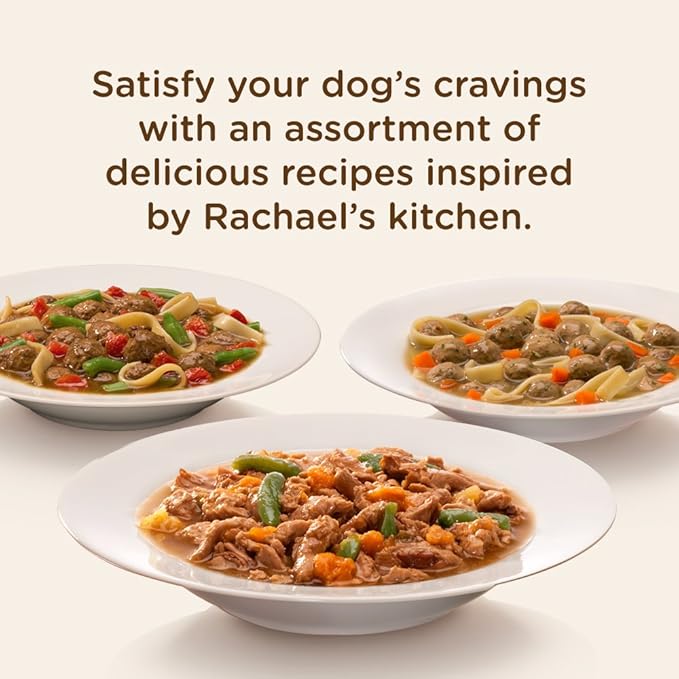 Rachael Ray Nutrish Wet Dog Food Variety Pack Hearty Recipes, 6-8 oz. Tubs, 2 Count