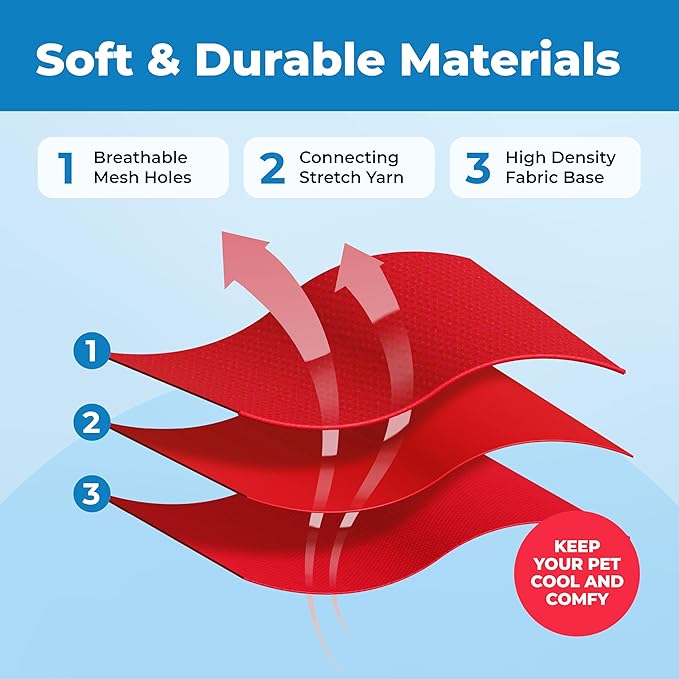 Voyager Escape-Proof Step-in Lock Cat Harness & 5ft Neoprene-Handle Leash Set All-Weather Mesh with Reflective Stitching for Small to Large Cats by Best Pet Supplies, Red (327), XXS