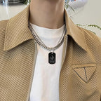 Fesorsi 50 Pcs Aluminum Tags for Engraving,Rectangle Stamping Blanks Tags,Black Military Dog Tags,Anodized Blank Metal Tags,Personalized Pet Dog ID Tags Blank with Hole DIY Pendants Decorative Craft