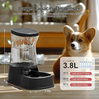 Gardner Pet Automatic Dog Water Dispenser Gravity Stainless Steel Water Waterer Feeder, 100% BPA-Free Large Capacity Water Feeding Bowls for Medium & Large-Sized Dogs Cats Other Pets -(1 Gallon)