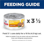 Hill's Science Diet Urinary Hairball Control Adult 1-6 Wet Cat Food, Turkey & Vegetables Stew, 2.9 oz Cans, Case of 24