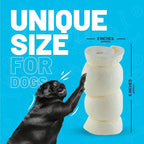 Sitka Farms Beef Cheek ROLL Natural 5-6 Inch (4 Count) Extra Thick Dog Chew Bones No Rawhide Sourced from Free Range Grass Fed/Healthy Teeth and Gums for Small Medium and Large Dogs