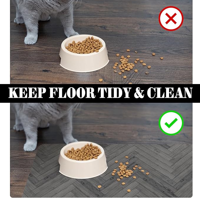 Dog Food Mats for Floors Absorbent, Pet Cat Food Mat - Quick Dry Dog Bowl Mats for Food and Water, Eco-Friendly Pet Supplies