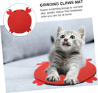 SUPVOX Cat Scratching Post Cat Lounge Pet Pad Kitten Sisal Scratcher Small Cat Toys Sisal Cat Scratcher Cat Grinding Claws Mat Grinding Claws Pad Floor Rugs Red Box Mat Sisal Rope The Cat