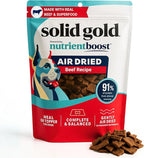 Solid Gold Air Dried Dog Food Toppers for Dry Food - Healthy Dog Treats w/Real Beef & Superfoods - Serve as a Complete Meal, Topper or Treats - Supports Muscle Growth, Immunity & Digestion - 2lb