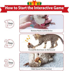 Gigwi Chirping Bird Cat Toy for Indoor Cats, Interactive Hangable Bird Cat Toy with Real Bird Sound and Feather, Automatic Bird Toy for Cats Exercise & Kicker to Self Play（No Flapping）