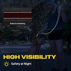 Fida 2-in-1 Slip Leads for Dogs with Double Handles, Tangle Free Leash for Large Dogs That Pull, Heavy Duty No Pull Training Leash Reflective Soft Padded for Large & Medium Breed(6ft,Red)