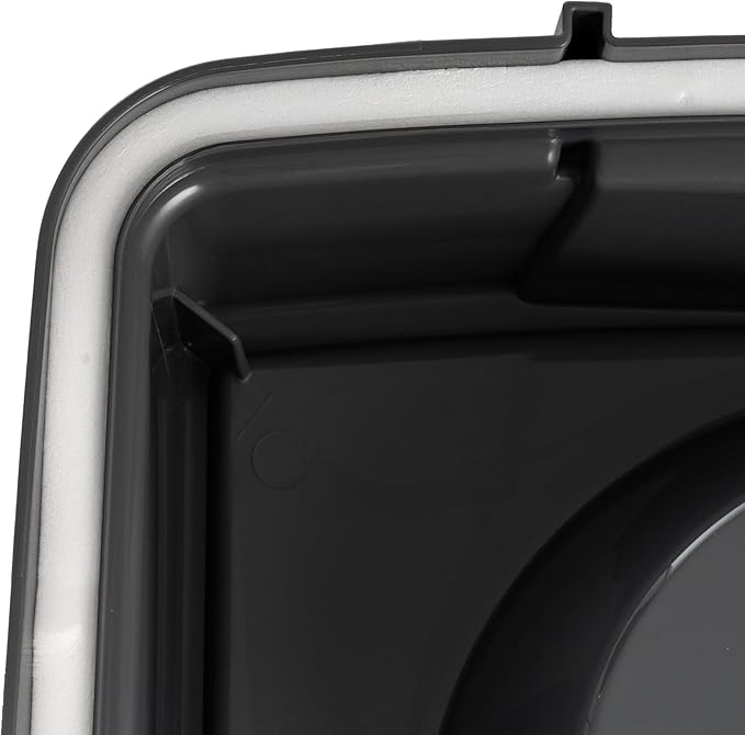 IRIS USA Elevated Dog Bowls, 15" H Raised Bowl for Large Dogs, Airtight Pet Food Storage Holds Up to 47 Lbs, 2 Removable 64 oz Stainless Steel Bowls, at Home or Camping, Dark Gray