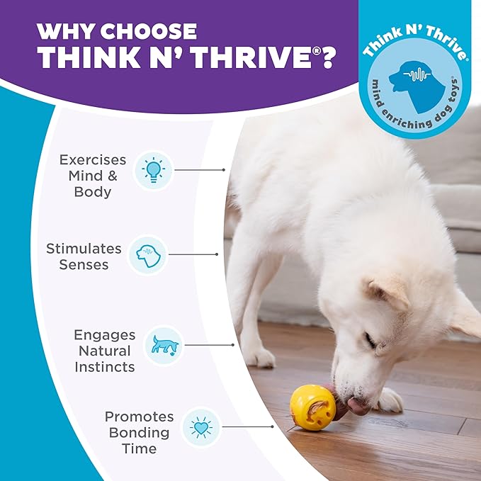 Outward Hound by Planet Dog Nooks Happiness Treat Dispensing Dog Toy, Small, Yellow, Smiley Face