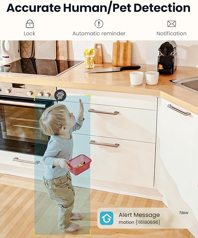 ieGeek 2K Indoor Home Security Cameras，360° Pet Camera with Auto Tracking, Motion & Sound Detection，3MP Night Vision, 2.4G/5G WiFi Dog Camera with Phone App, Cloud & Memory Storage, Works with Alexa