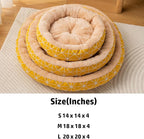 GeRRiT Universal Cat Bed Pet Mat Dog Bed Dog House Pad Round Nest Warm Pet Nest,M(18x18x4)