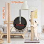 4 pcs Cat Scratching Post Replaceable Sisal Scratching Posts with Sisal Rope Claw Scratcher for Cat Trees Climbing Frame Cat Scratcher Furniture Cat Supplies for Indoor Cat Kittens Activity 15inch