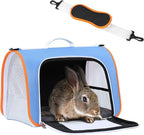 A4Pet Kitten Carrier, Airline Approved Pet Carrier for 1-12 lbs, Soft-Sided Pet Travel Carrier Blue,15.7 x 9 x 10.6, Small