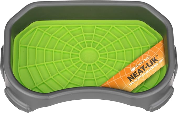 Neater Pet Brands - Pets - Neat-LIK Pad with Mess-Proof Tray Keeps Floors Clean