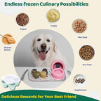 Interactive Dog Chew Toys, Large Dog Toys, DIY Treat Dispenser, Puzzle Toys for Dogs – Reduce Anxiety & Boredom, Homemade Treat Dispenser, Birthday Gifts for Dogs, Diamond Pattern Pink (25-85 lbs)