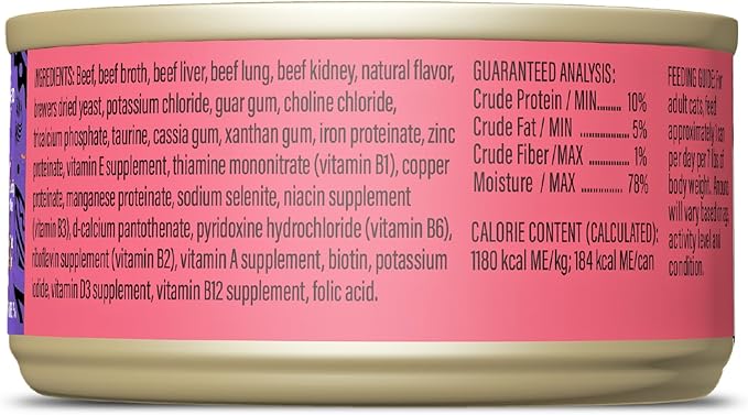 Tiki Cat After Dark Soft Pate Wet Cat Food, Beef & Beef Liver Recipe, 5.5 oz. Can (8 Count)