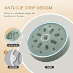 6.1inch Dog Bowl Slow Feeder Ceramic, Slow Pet Food Dish for Small Dog and Cat, Stop Bloat, Preventing Choking(Single Bowl, Beige)