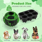 Dog Toys for Boredom - Frozen Treats Toy, Dog Toy Refillable Freezable Dog Food, Reduces Anxiety Chew Toy, Easy to Clean Interactive Dog Puzzle Toys, Treats Dispensing Dog Toys, 4-IN-1 Enrichment Toys