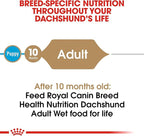 Royal Canin Breed Health Nutrition Dachshund Adult Loaf in Sauce Wet Dog Food, 3 oz can (24-Count)