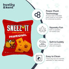 Huxley & Kent Funny Dog Toy w/Squeaker – Power Plush Squeaky Dog Toys for Small, Medium & Large Dogs – Soft Stuffed Animal for Indoor Play & Fetch - Sneez-It, Large