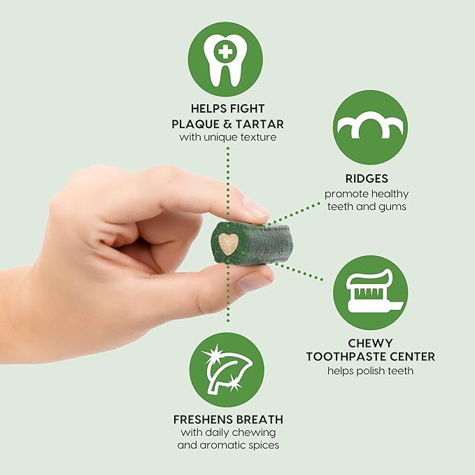 Ark Naturals Brushless Toothpaste, Dog Dental Chews for Small Breeds, Freshens Breath, Helps Reduce Plaque & Tartar, 12oz (Pack of 6)