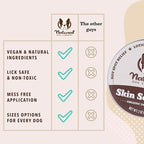 Natural Dog Company Skin Soother Balm, Protects from Hot Spots, Itching & Irritation Relief, Allergy Lotion, Dog Moisturizer & Rash Cream with Coconut Oil & Vitamin E for Pets (4 oz Tin)