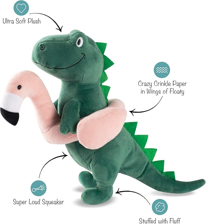 Fringe Studio Dog Toy, Pool Time Rex Pet Toy (289324)