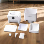 Automatic Pet Feeder, White 6L Cat Food Dispenser, Supports 5G & 2.4G, with 1080P HD Night Vision 142° Camera, APP Remote Control, Customizable Portion Sizes, Low Food & Motion Alerts