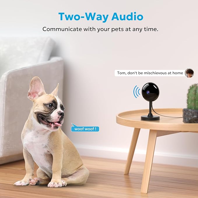 owltron Indoor Security Camera 4MP, 2 Pack 2.4GHz&5G Dual Band WiFi Home Cameras for Baby Monitor Elderly/Dog/Pet/Nanny Cam with Phone app, 24/7 Cloud&SD Card Storage, 2-Way Audio, Works with Alexa