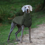 ROZKITCH Dog Winter Coat Soft Pullover Pajamas, Pet Windproof Warm Cold Weather Jacket Vest Cozy Onesie Jumpsuit Apparel Outfit Clothes for Small, Medium, Large Dogs Walking Hiking Travel Sleep Green