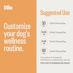Ollie Dog Skin & Coat Supplement, Soothes Irritated Skin, Promotes Healthy & Shiny Fur & Coat, 60 Count Appx.