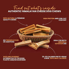 KATHMANDU'S Authentic Yak Cheese Himalayan Dog Chews Large (Pack of 4) - All Natural High Protein Dog Treats Per Chew, Delicious & Long Lasting for Aggressive Chewers | Odor & Gluten Free Chews