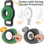 Airtag Dog Collar Holder: Soft Silicone Air Tag Holder for Pet Dogs Cats Collar, Sturdy AirTag Dog Tracker Protective Case, Pet Friendly Accessories Compatible with Apple Airtag, 3 Packs