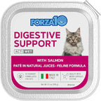 Forza10 - Cat Food, Vet-Approved Digestive Wet Cat Food, Salmon Flavor, Sensitive Stomach Support for Adult Cats with Gastrointestinal & Digestive Issues, Made in Italy (3.5 oz, 32 Pack)