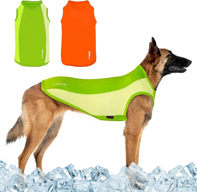 2 Pack Dog Shirts, Breathable Mesh Dog Clothes Pet Sleeveless Vest, Lightweight Stretchy Tank Top T-Shirts for Large Dogs, XL