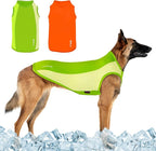 2 Pack Dog Shirts, Breathable Mesh Dog Clothes Pet Sleeveless Vest, Lightweight Stretchy Tank Top T-Shirts for Large Dogs, M