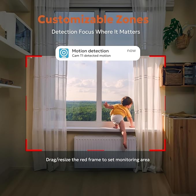 owltron Indoor Security Camera, 2K Cameras for Home Security with Motion Detection, Pet Cam & Baby Monitor with Night Vision, 2.4 GHz WiFi Two-Way Talk, Cloud/SD Storage, Works with Alexa