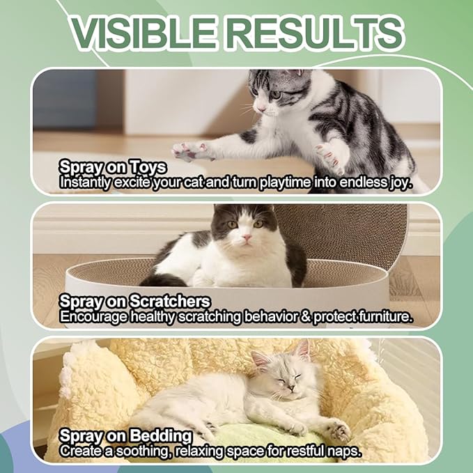 Cat Calming Spray with Natural Mint – 150ml Pet Relaxant for Cats and Kittens – Helps Reduce Stress, Anxiety & Unwanted Behavior – Plant-Based Soothing Spray for Travel, Vets & Home Use