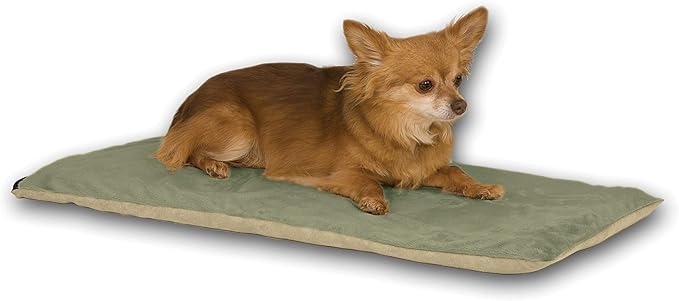 K&H Pet Products Thermo-Pet Mat Reversible Heated Pet Bed Sage 14 X 28 Inches