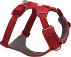 Ruffwear, Front Range Dog Harness, Reflective Soft Padded Everyday Harness with Dual Leash Clips, Adjustable and Lightweight Fit for Training or Walking for All Dogs, Red Canyon, XX-Small
