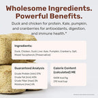 Superfood Nuggets- Premium, Freeze-Dried raw Dog Food Topper or Treat. Powerful Nutrient-Dense Ingredients. No Artificial additives. Duck and Kale Formula 8oz - 4pk Bundle